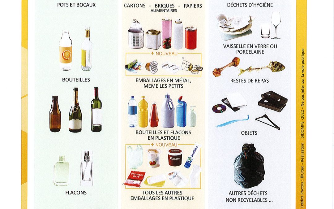 TRI DES DECHETS : LES BONS GESTES