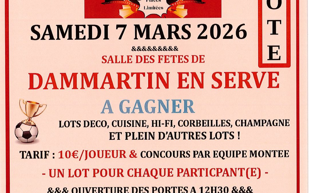 CONCOURS DE BELOTE samedi 7 mars