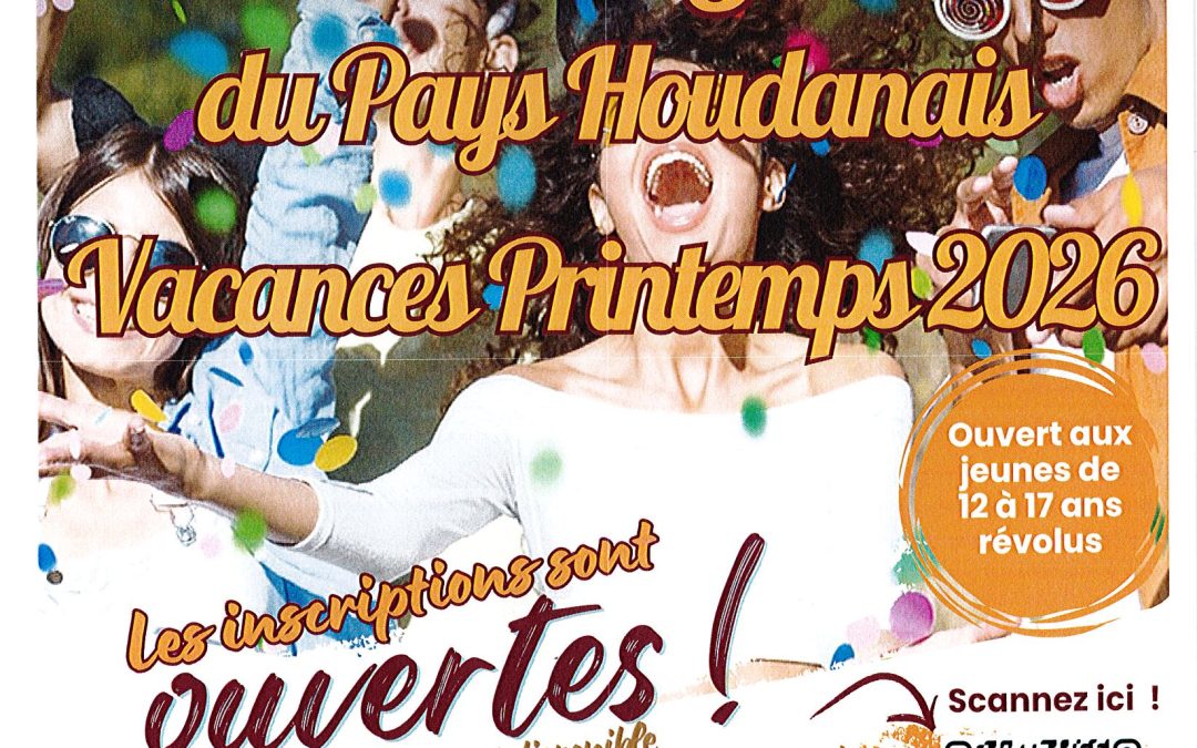 SECTEUR JEUNES – PROGRAMME DES VACANCES DE PRINTEMPS 2026