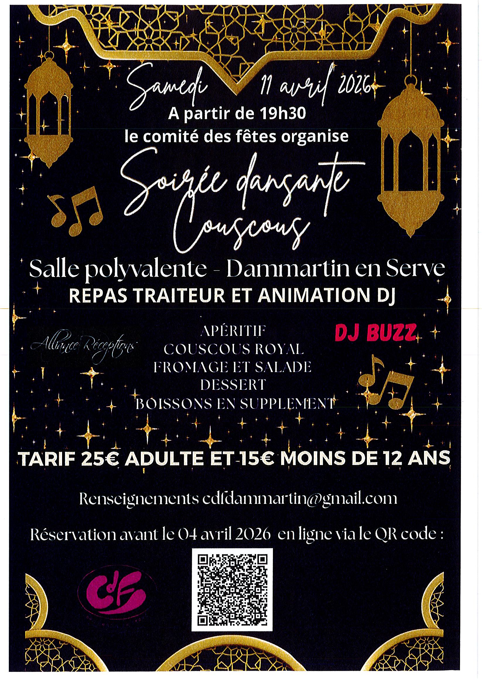 SOIREE DANSANTE – COUSCOUS
