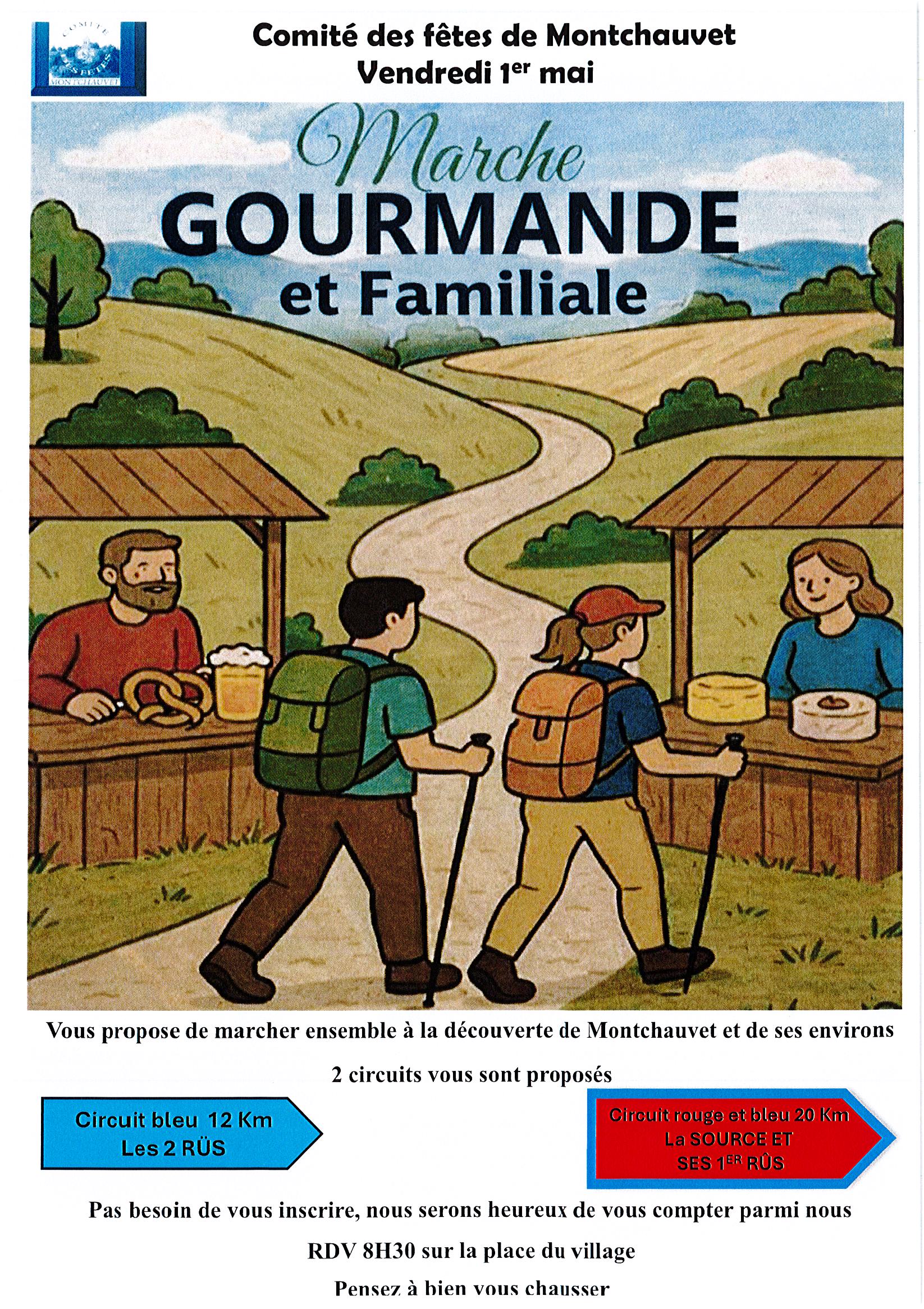 Comité des fêtes de Monchauvet – Marche gourmande et familiale