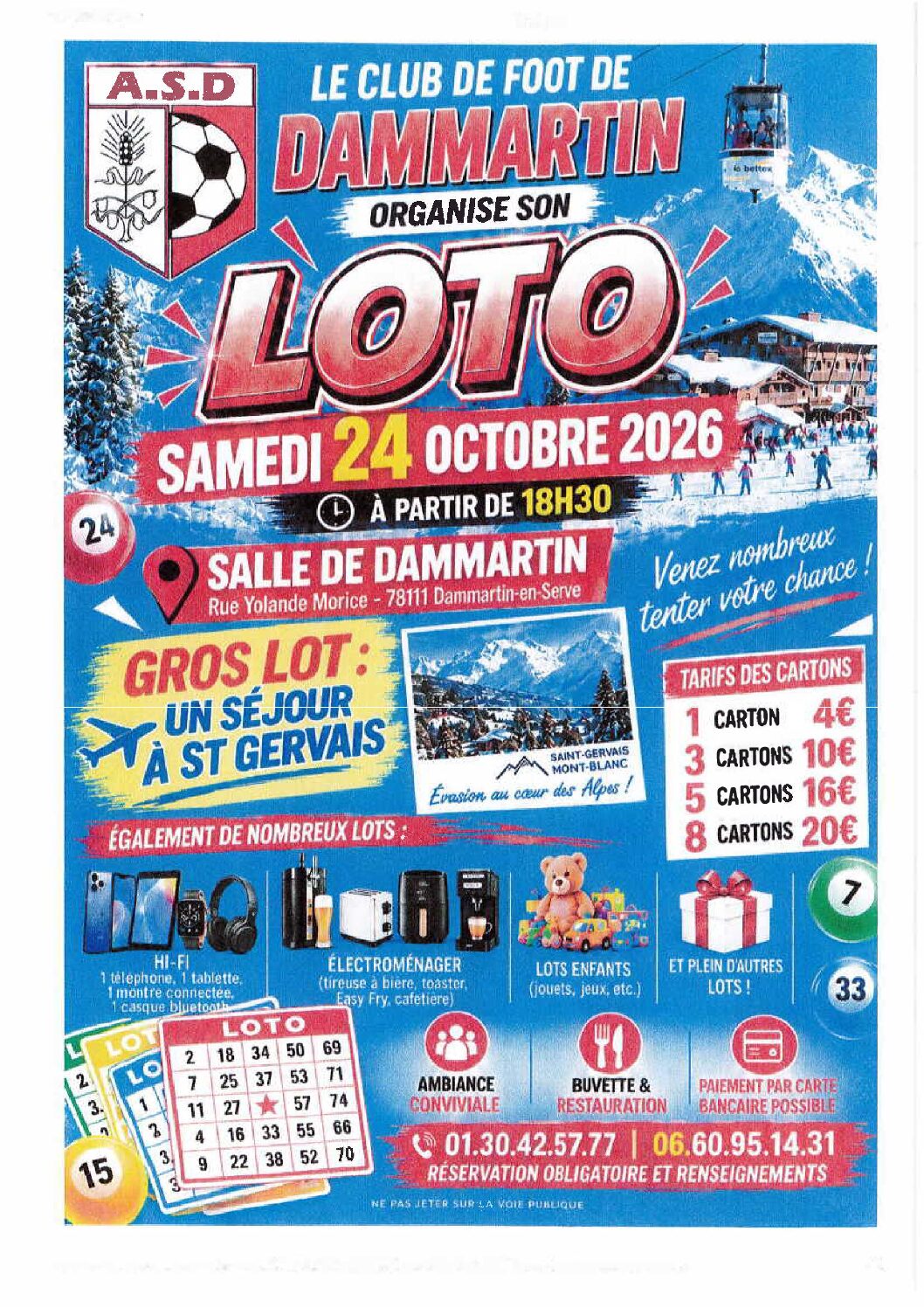 LOTO DU CLUB DE FOOT DE DAMMARTIN