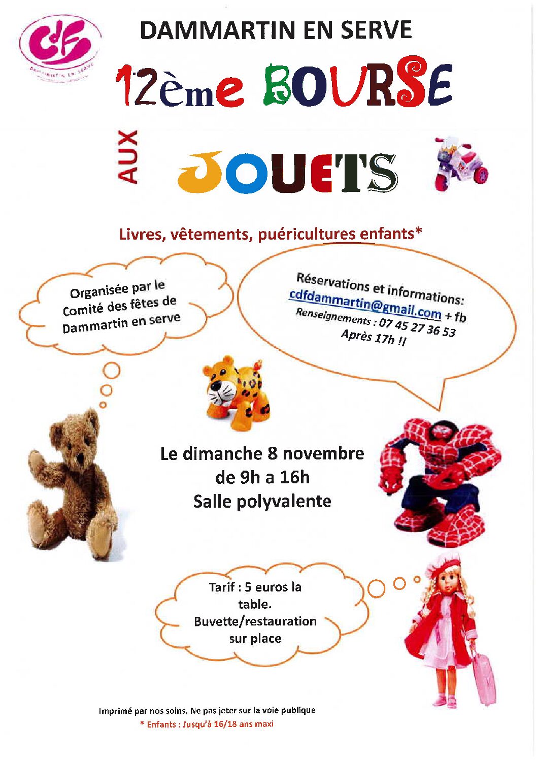 12ème BOURSE AUX JOUETS